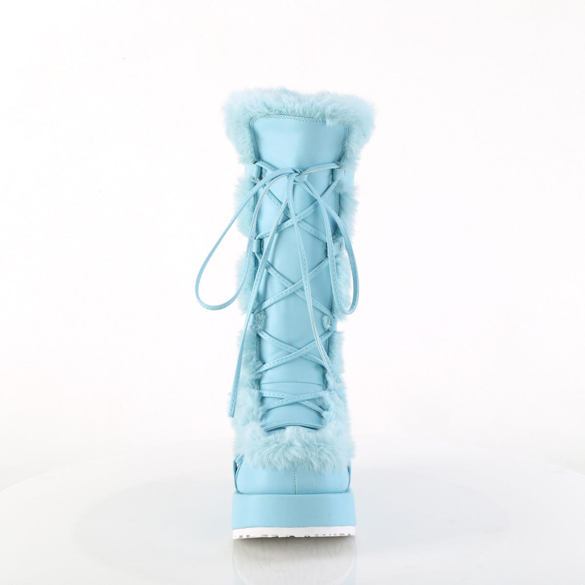 CUBBY-311 Baby Blue Vegan Leather Demonia US Size (Women's): 6