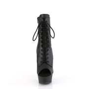 DELIGHT-1021 Black Faux Leather/Black Matte Pleaser US Size (Women's): 5
