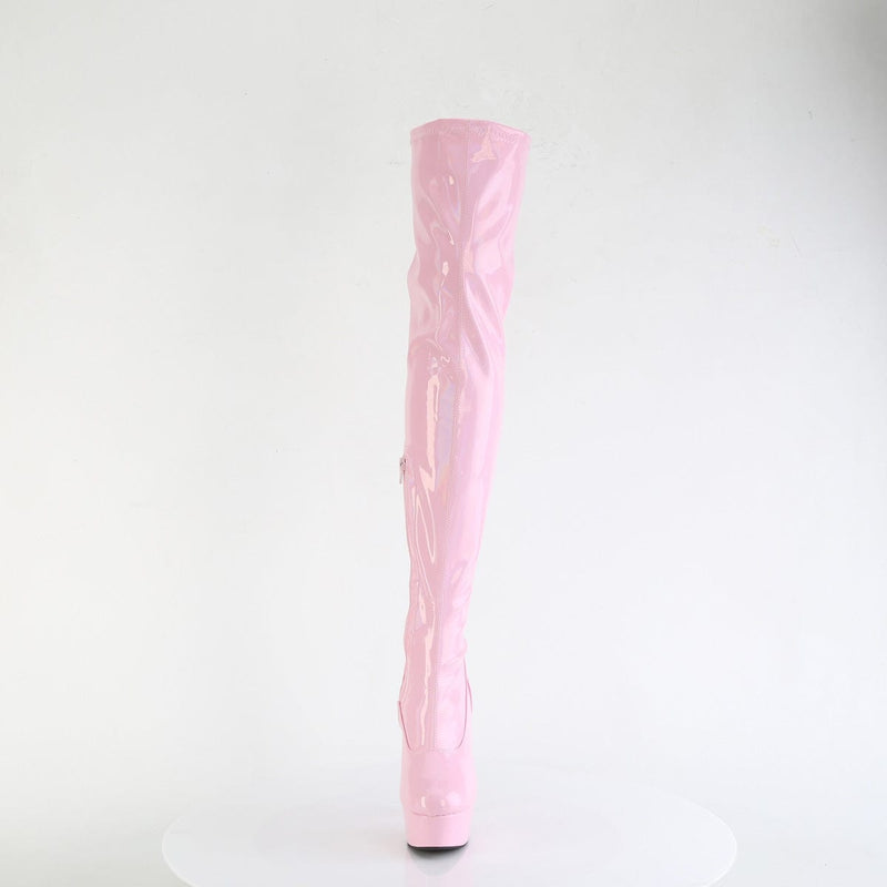 DELIGHT-3000HWR Baby Pink Hologram Patent/M Pleaser US Size (Women's): 5