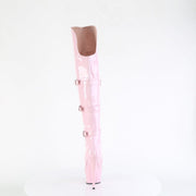 DELIGHT-3018 Baby Pink Stretch Patent/Baby Pink Pleaser US Size (Women's): 5