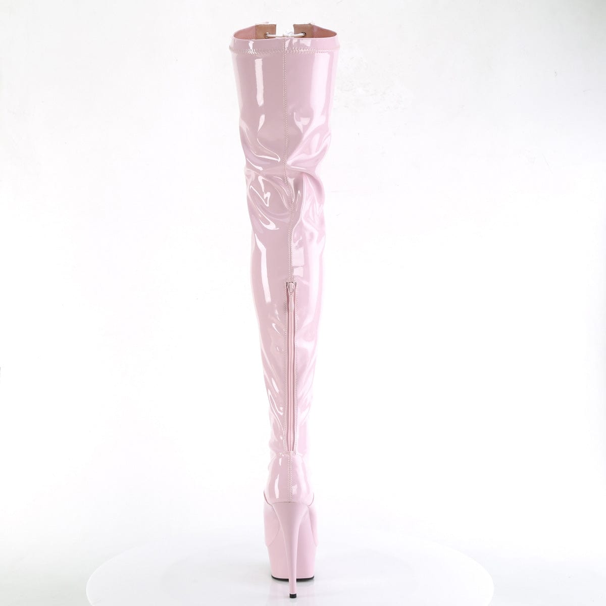 DELIGHT-3027 Baby Pink-White Stretch Patent/Baby Pink Pleaser US Size (Women's): 5