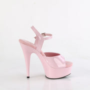 DELIGHT-609 Baby Pink Patent/Baby Pink Pleaser US Size (Women's): 5