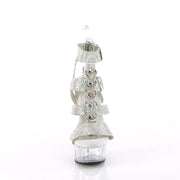 DELIGHT-656RS Silver AB Rhinestones TPU/Clear Pleaser US Size (Women's): 5