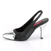 DREAM-405 Black Faux Leather-Silver Metallic Pu CURRENT Pleaser Pink Label US Size (Women's): 9