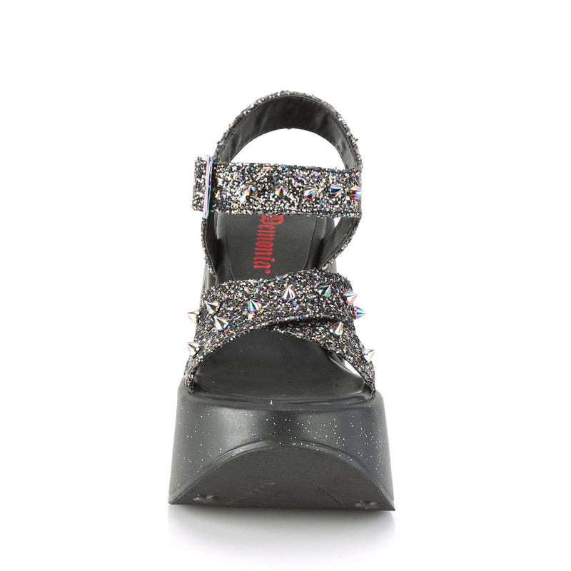 DYNAMITE-02 Black Multi Glitter Shoes Demonia US Size (Women's): 6