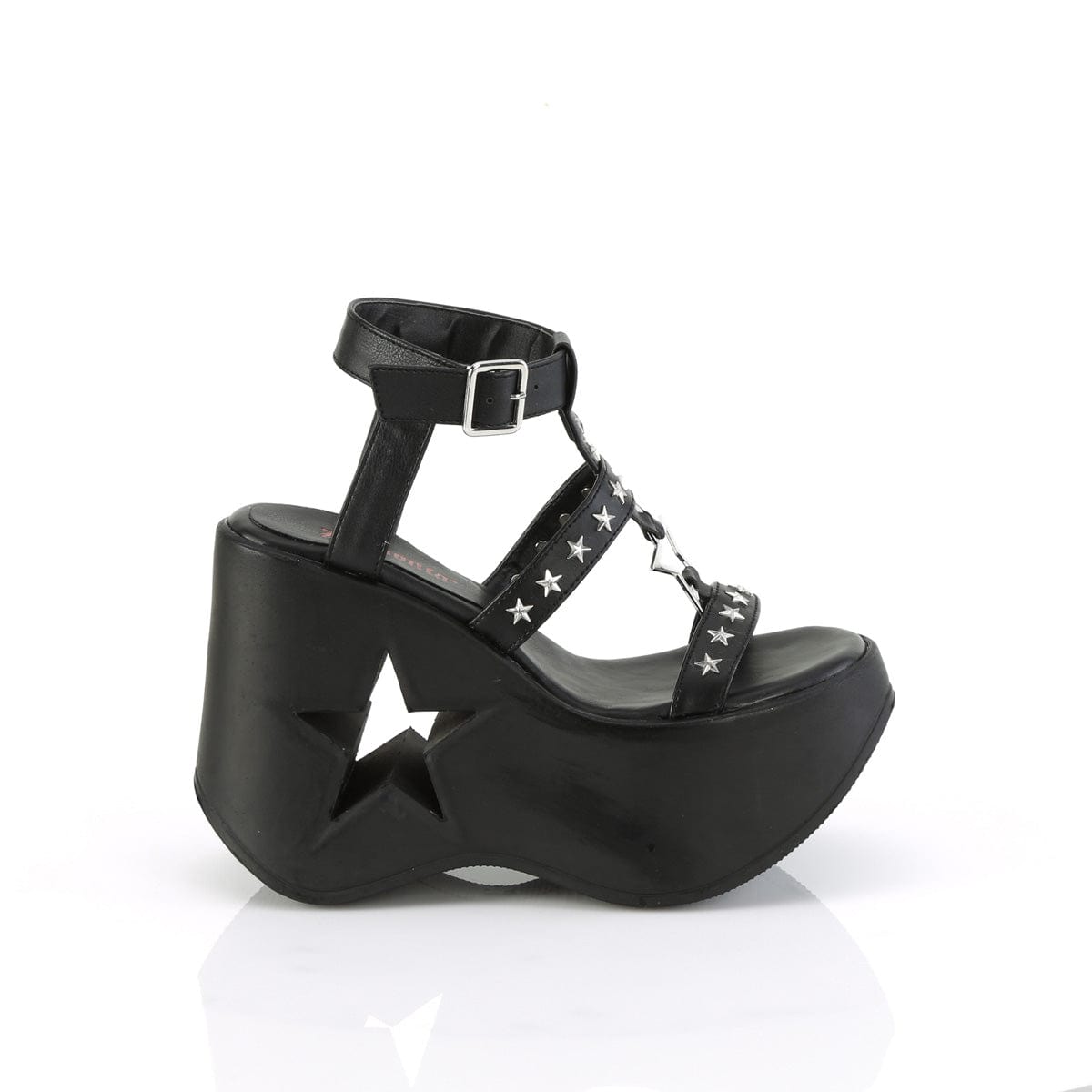 DYNAMITE-12 Black Vegan Leather Demonia US Size (Women's): 6