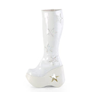 DYNAMITE-218 White Patent -White Multi Glitter Demonia US Size (Women's): 6