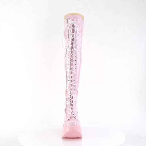 DYNAMITE-300 Baby Pink Stretch Hologram Demonia US Size (Women's): 6