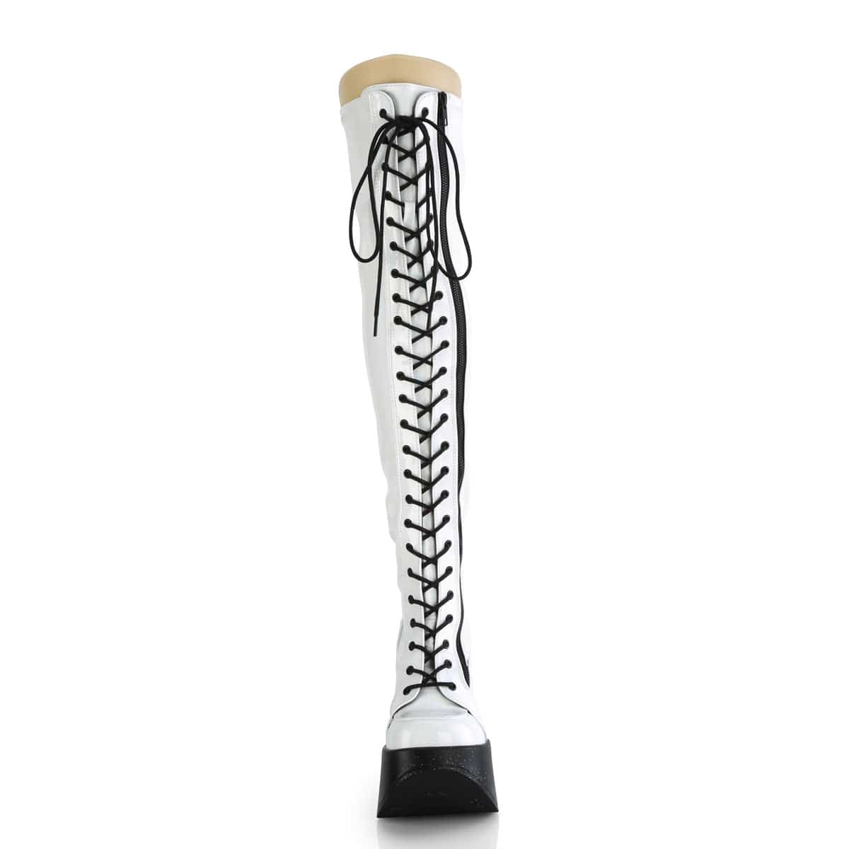 DYNAMITE-300 White Stretch Hologram Demonia US Size (Women's): 6