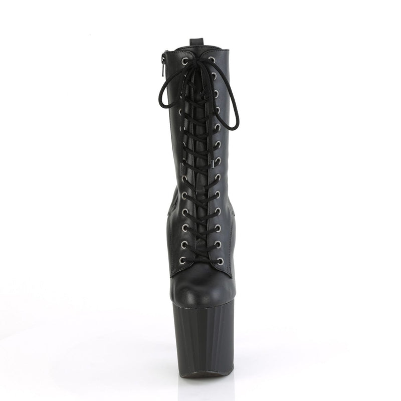 ENCHANT-1040 Black Faux Leather/Black Matte Pleaser US Size (Women's): 5