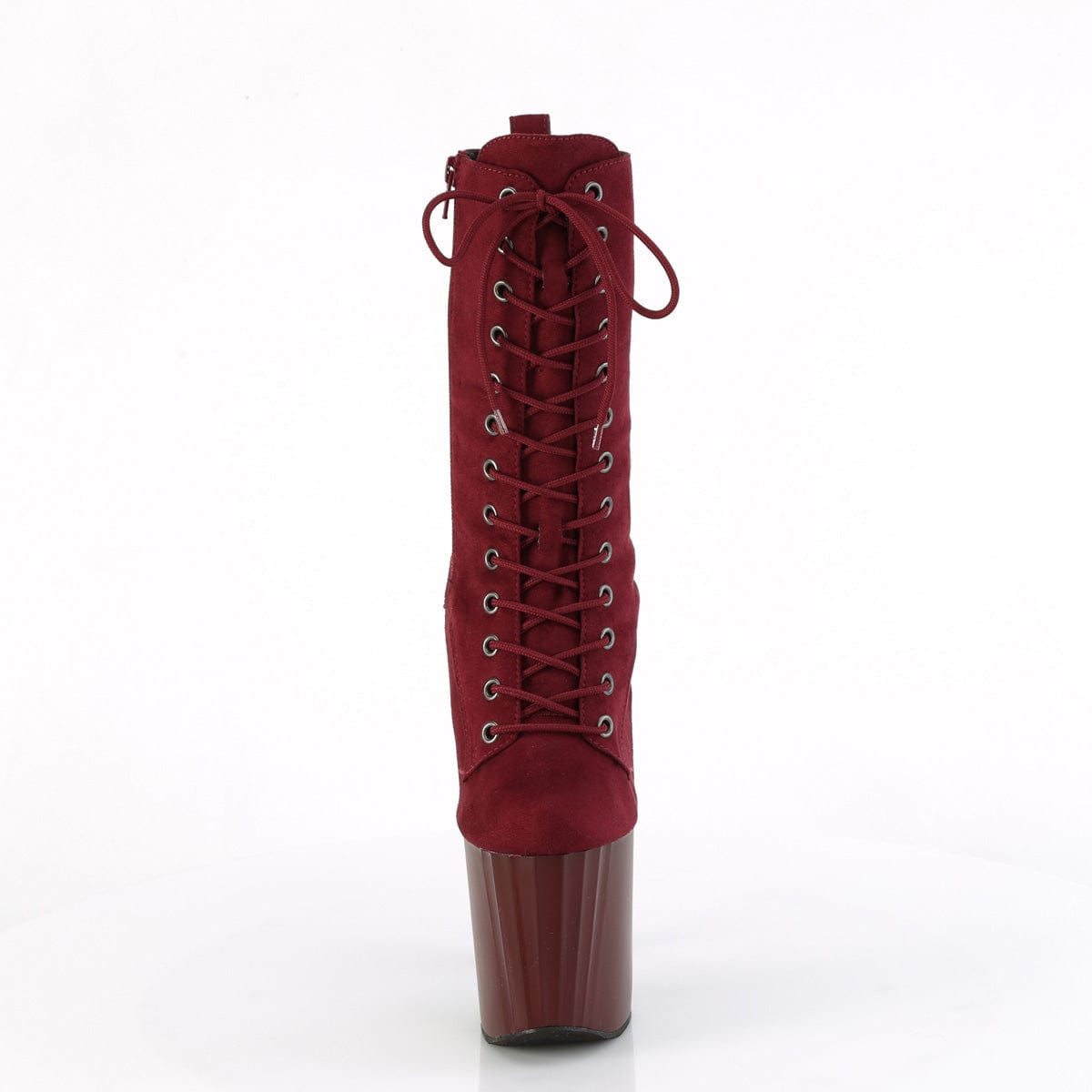 ENCHANT-1040 Burgundy Faux Suede/Burgundy Matte Pleaser US Size (Women's): 5