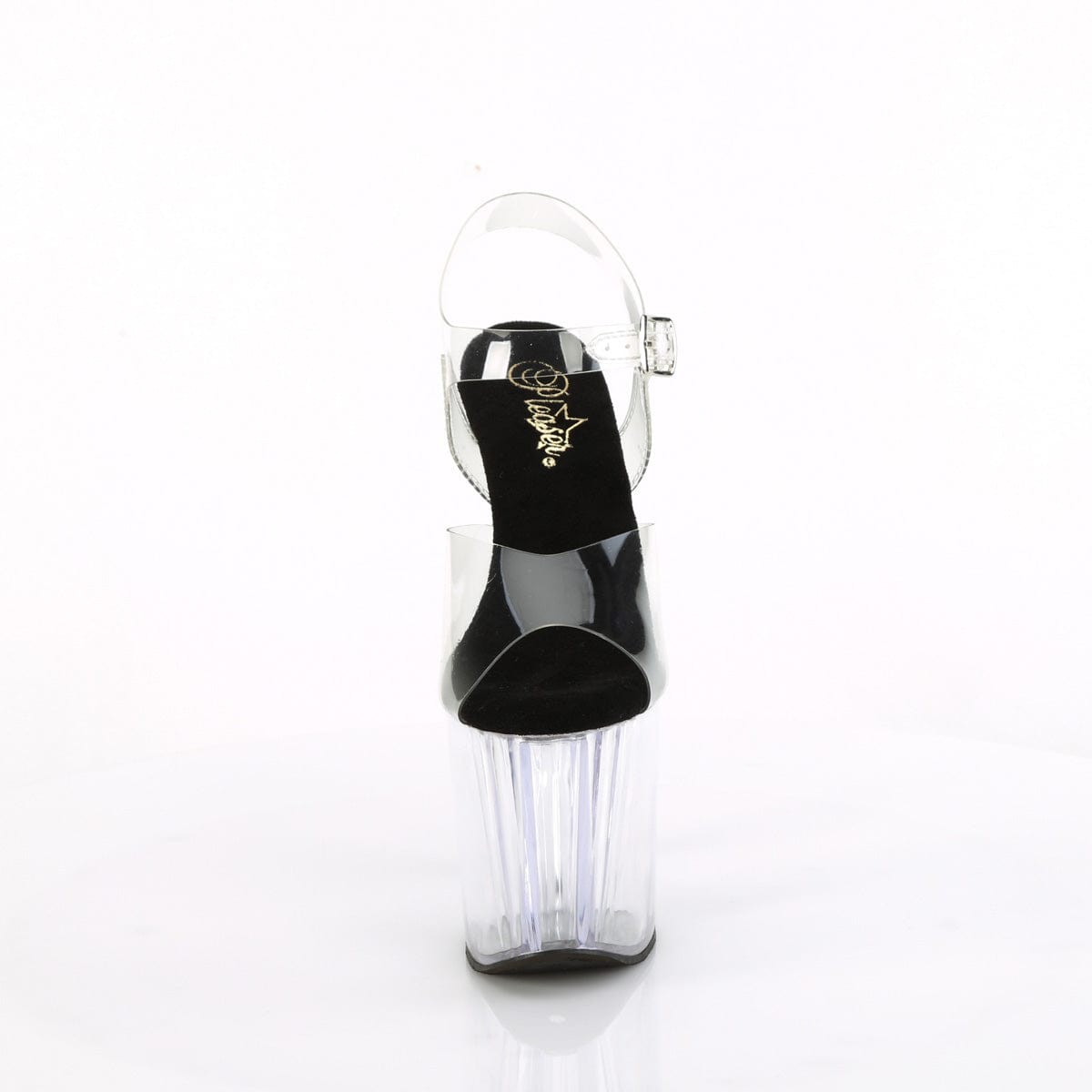 ENCHANT-708 Clear-Black/Clear Pleaser US Size (Women's): 5