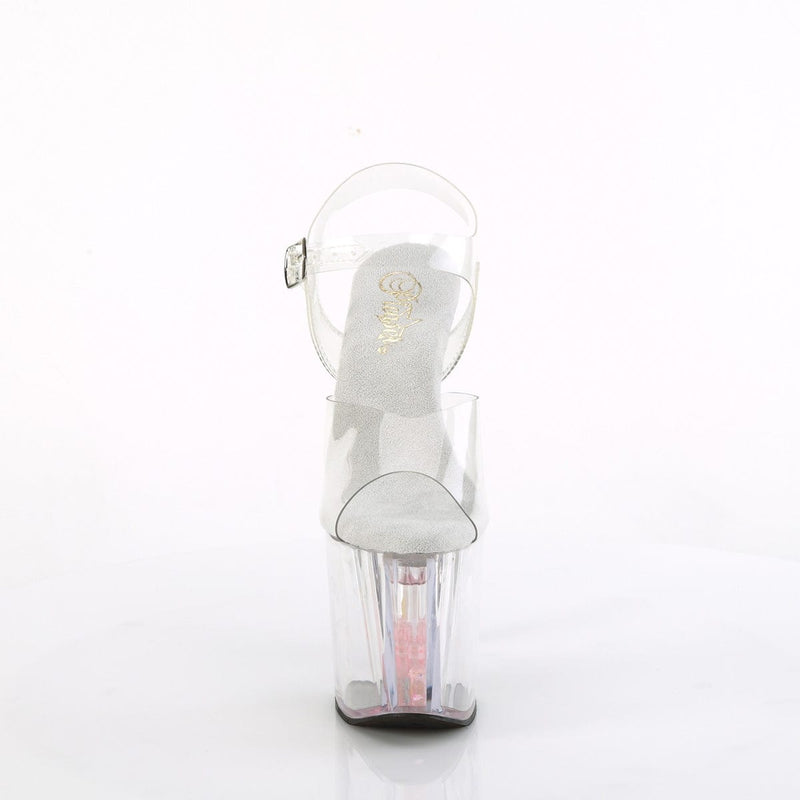 ENCHANT-708AQUA-01 Clear/Clear-Baby Pink Pleaser US Size (Women's): 5