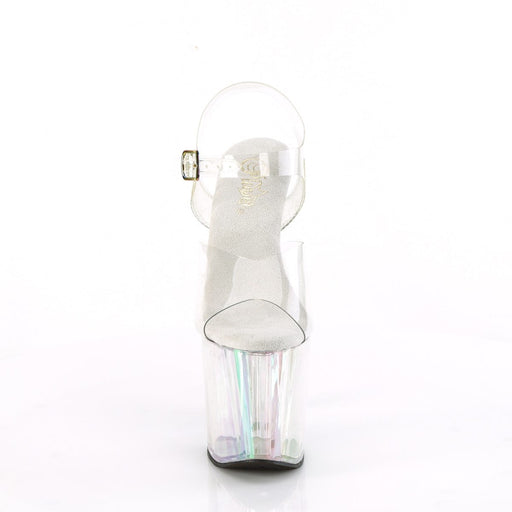 ENCHANT-708HT Clear/ Hologram graphic Tinted Pleaser US Size (Women's): 5