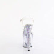 ENCHANT-708RS-02 Clear/Clear-AB Rhinestones Platform Shoes Pleaser US Size (Women's): 5