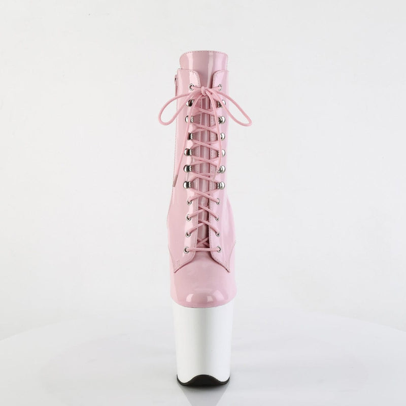 FLAMINGO-1020 Baby Pink Patent/White Pleaser US Size (Women's): 5