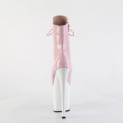 FLAMINGO-1020 Baby Pink Patent/White Pleaser US Size (Women's): 5