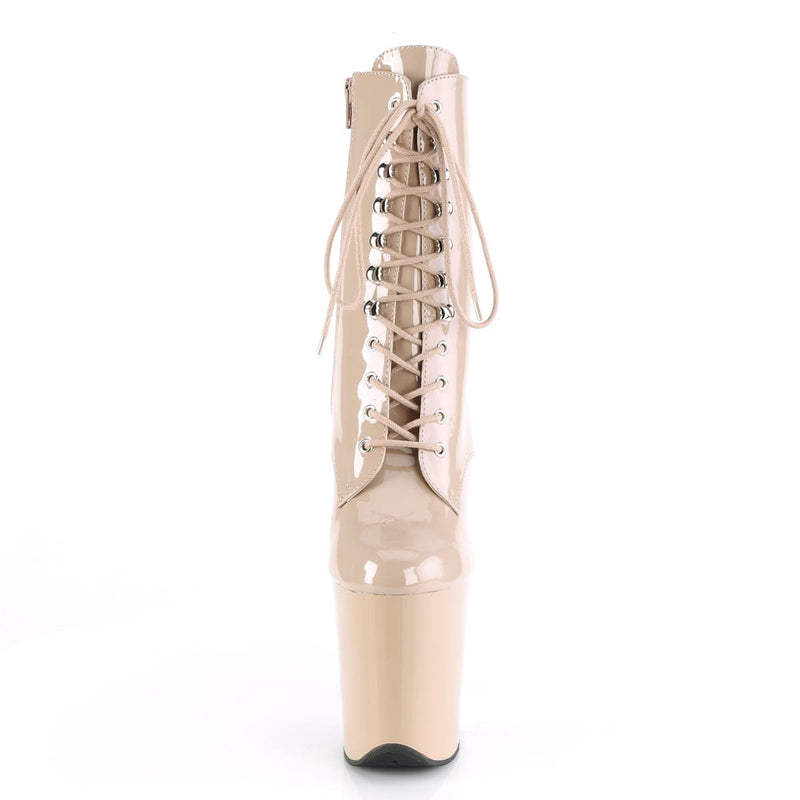 FLAMINGO-1020 Nude Patent/Nude Pleaser US Size (Women's): 5