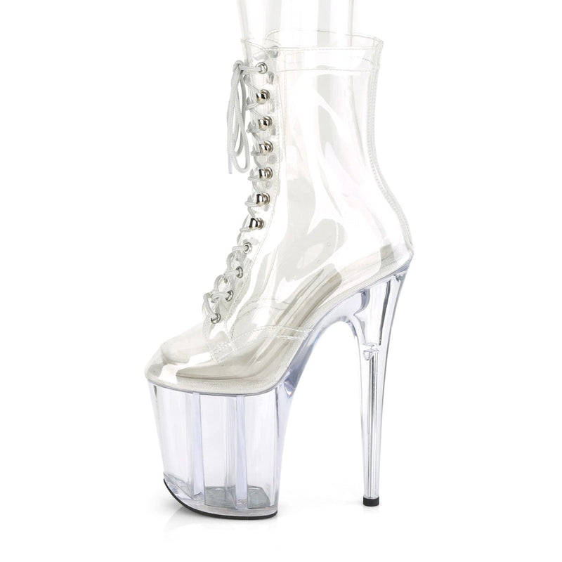 FLAMINGO-1020C Clear/Clear Ankle Boot Pleaser US Size (Women's): 5