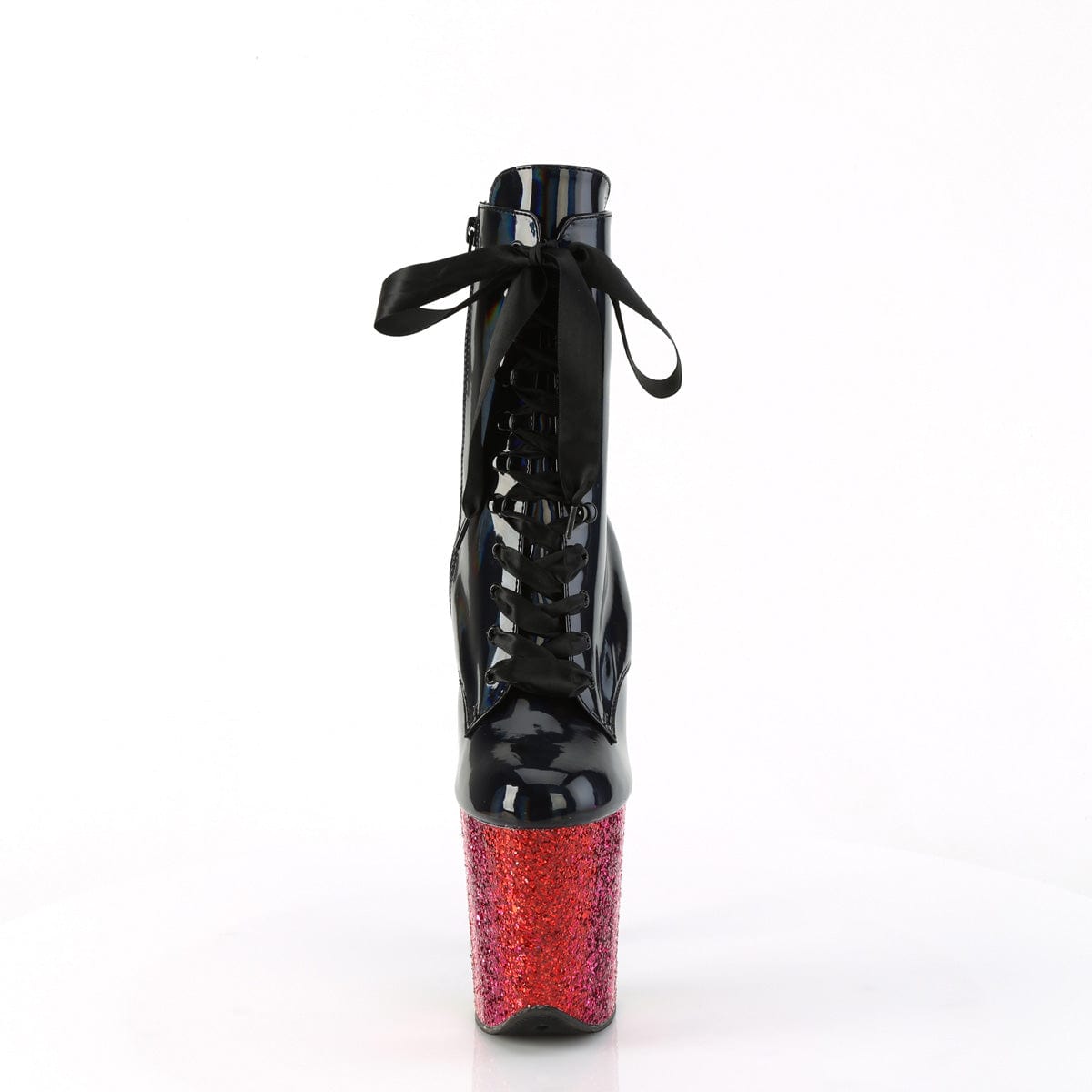 FLAMINGO-1020HG Black Hologram Patent/Rainbow Glitter Pleaser US Size (Women's): 5