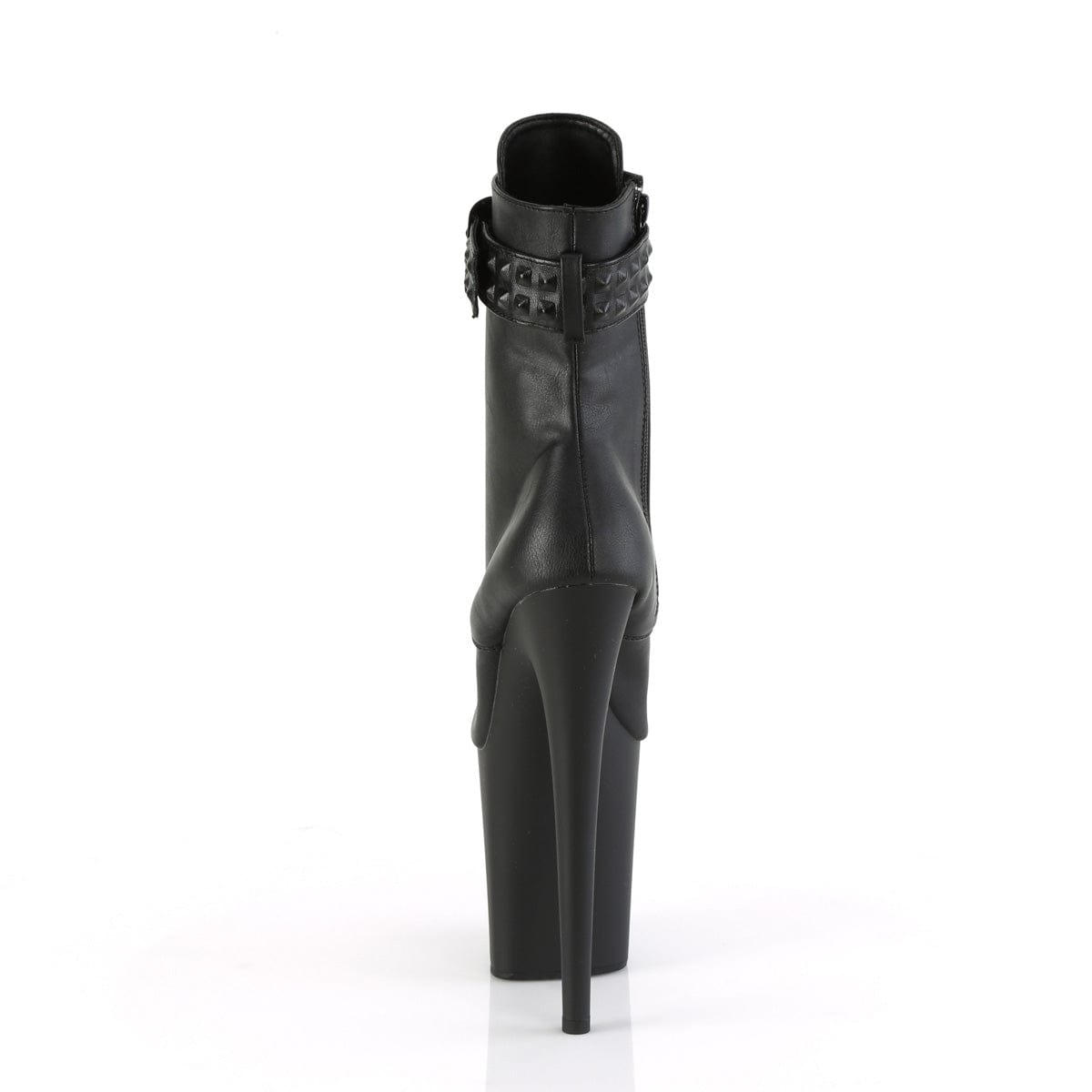 FLAMINGO-1020STR Black Faux Leather/Black Matte Pleaser US Size (Women's): 5