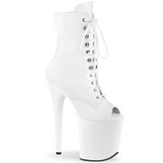 FLAMINGO-1021 White Faux Leather/White Matte Pleaser US Size (Women's): 5