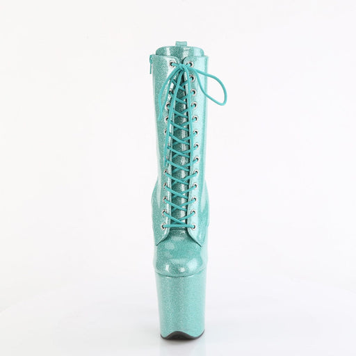 FLAMINGO-1040GP Aqua Glitter Patent/M Pleaser US Size (Women's): 5