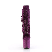 FLAMINGO-1045VEL Purple Velvet/Purple Velvet Pleaser US Size (Women's): 5