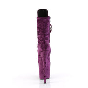 FLAMINGO-1045VEL Purple Velvet/Purple Velvet Pleaser US Size (Women's): 5