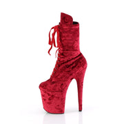 FLAMINGO-1045VEL Red Velvet/Red Velvet Pleaser US Size (Women's): 5