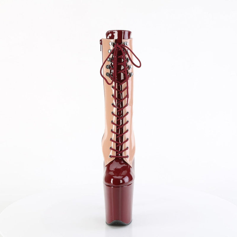 FLAMINGO-1054DC Blush-Burgundy Patent/Blush Burgundy Pleaser US Size (Women's): 5