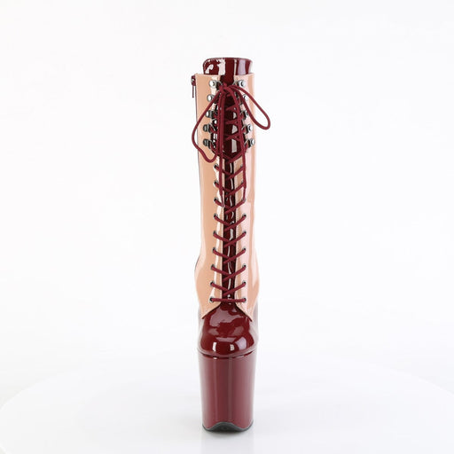 FLAMINGO-1054DC Blush-Burgundy Patent/Blush Burgundy Pleaser US Size (Women's): 5