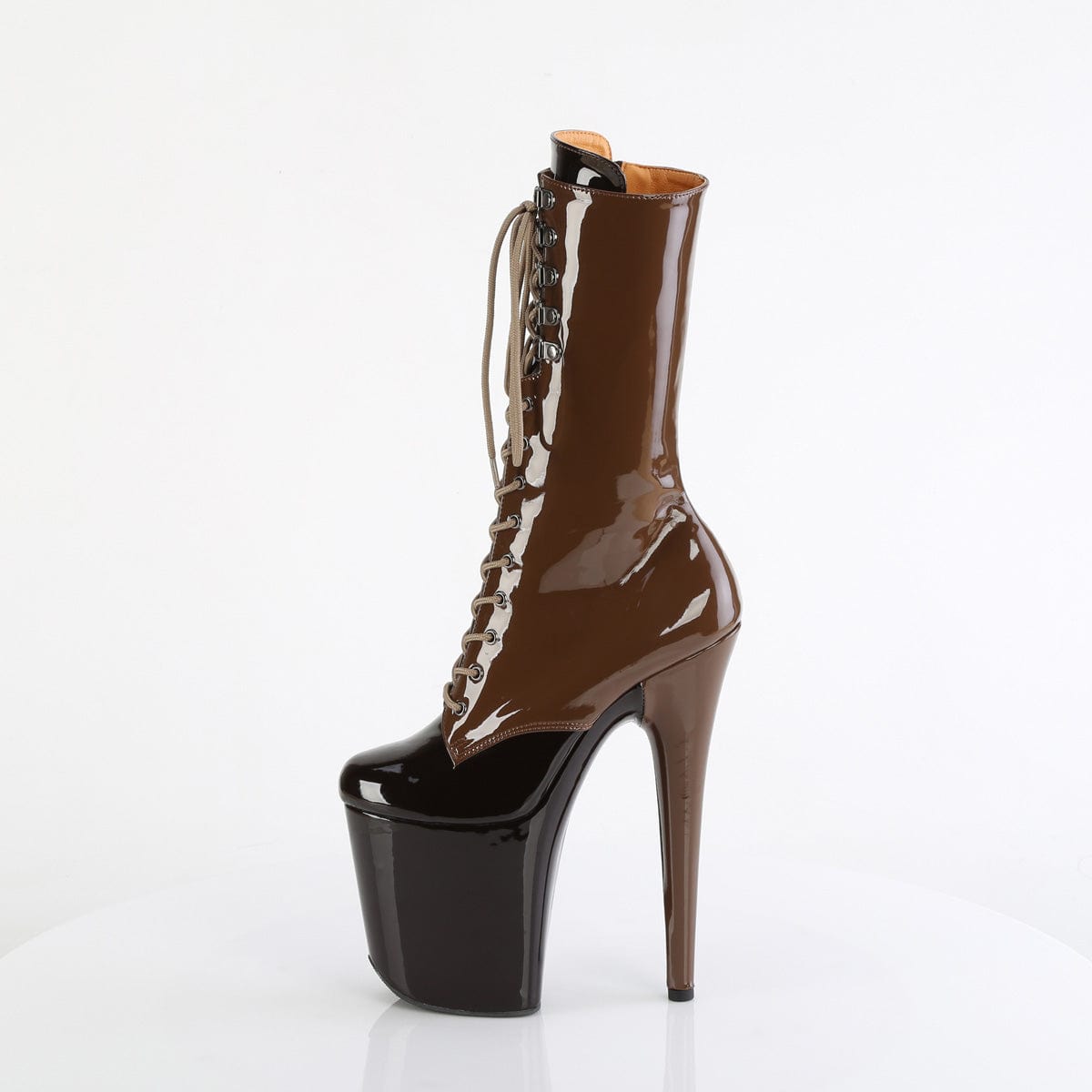FLAMINGO-1054DC Mocha-Coffee Patent/Mocha Coffee Pleaser US Size (Women's): 5