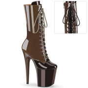 FLAMINGO-1054DC Mocha-Coffee Patent/Mocha Coffee Pleaser US Size (Women's): 5