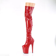 FLAMINGO-3000HWR Red Stretch Hologram/Red Hologram Pleaser US Size (Women's): 5