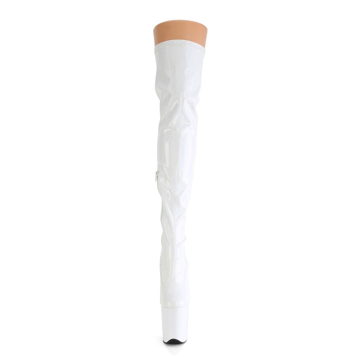 FLAMINGO-3000HWR White Stretch Hologram/White Hologram Pleaser US Size (Women's): 5