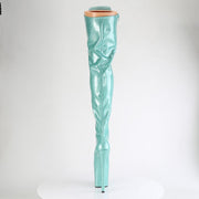 FLAMINGO-3020GP Aqua Glitter Patent/M Pleaser US Size (Women's): 5