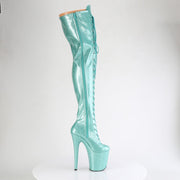 FLAMINGO-3020GP Aqua Glitter Patent/M Pleaser US Size (Women's): 5