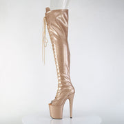 FLAMINGO-3021GP Gold Glitter Patent/M Pleaser US Size (Women's): 5