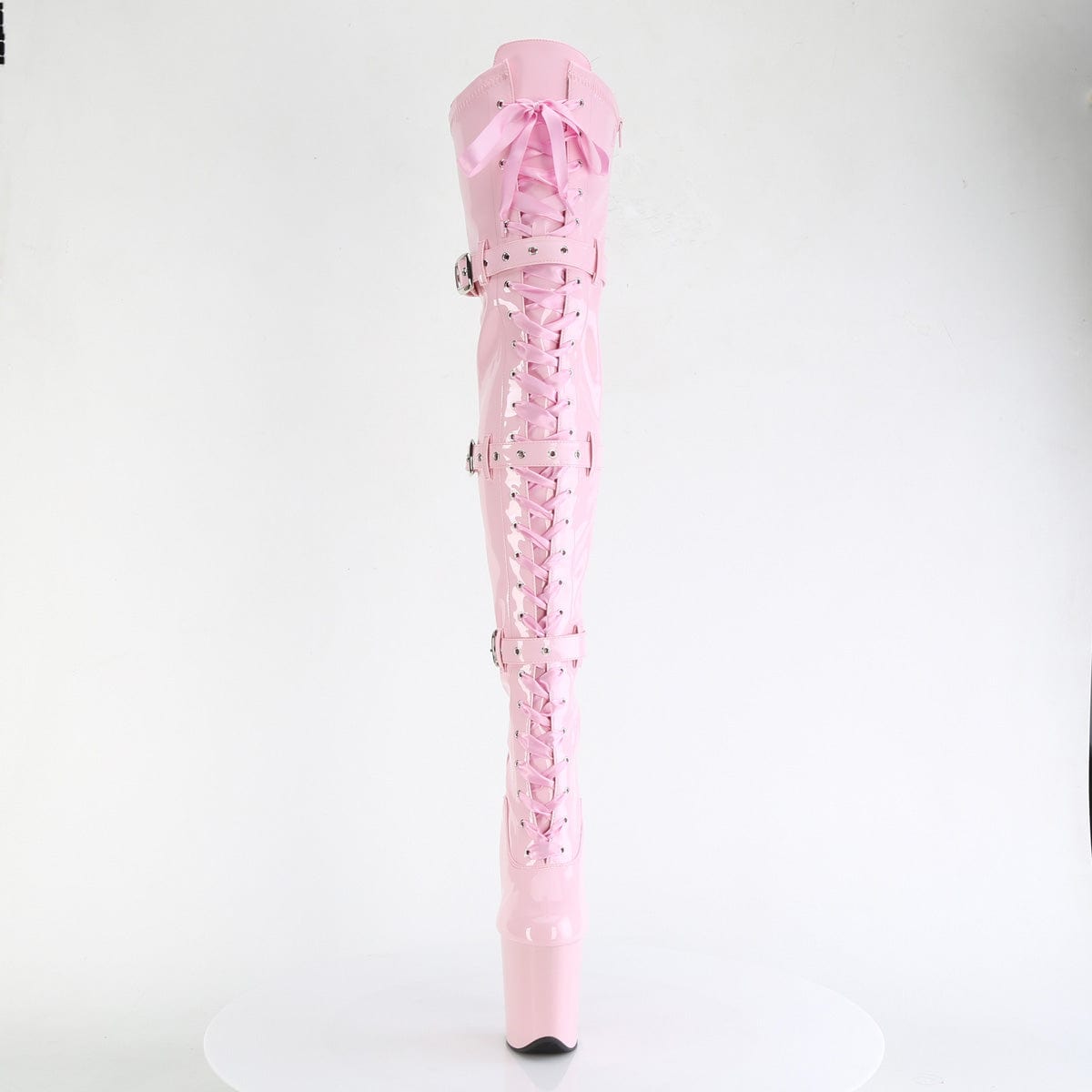 FLAMINGO-3028 Baby Pink Stretch Patent/Baby Pink Pleaser US Size (Women's): 6