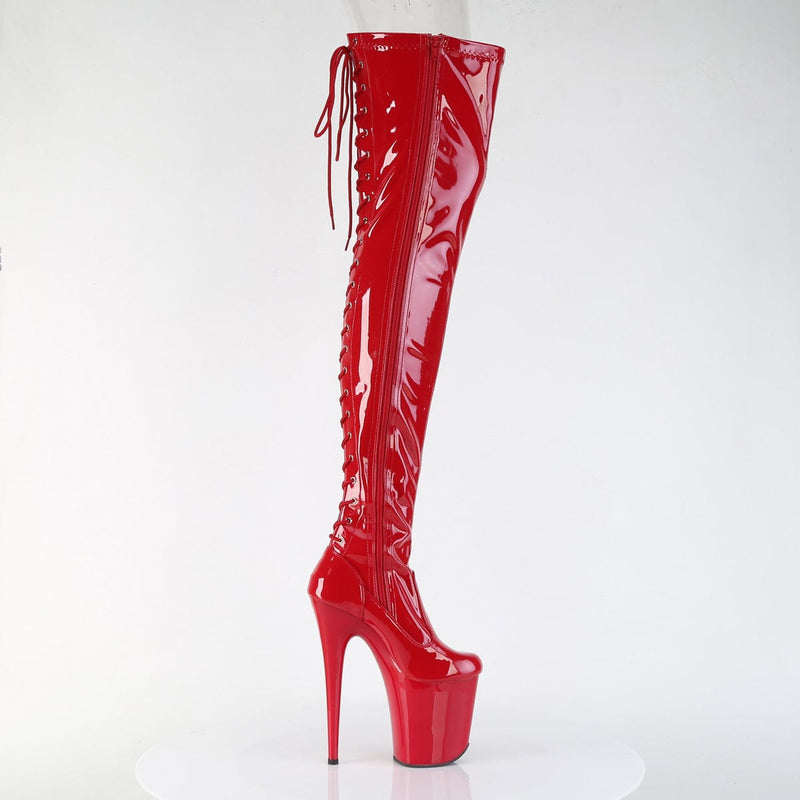 FLAMINGO-3850 Red Stretch Patent/Red Pleaser US Size (Women's): 5