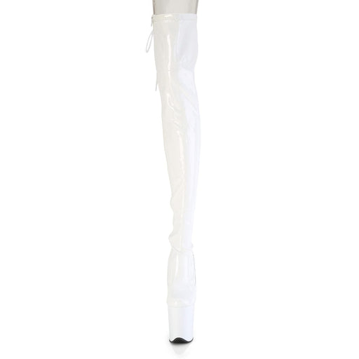 FLAMINGO-3850 White Stretch Patent/White Pleaser US Size (Women's): 5