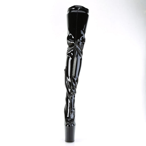 FLAMINGO-4000 Black Stretch Patent/Black Pleaser US Size (Women's): 5