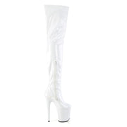FLAMINGO-4000 White Stretch Patent/White Pleaser US Size (Women's): 5