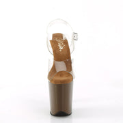 FLAMINGO-808 Clear/Mocha Pleaser US Size (Women's): 5