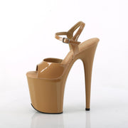 FLAMINGO-809 Toffee Patent/Toffee Pleaser US Size (Women's): 5