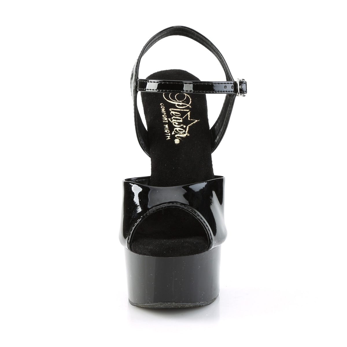 GLEAM-609 Black Patent/Black Pleaser US Size (Women's): 5