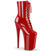 INFINITY-1020 Red Patent/Red Ankle Boot Pleaser US Size (Women's): 10