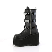 KERA-110 Black Vegan Leather-Patent Demonia US Size (Women's): 5