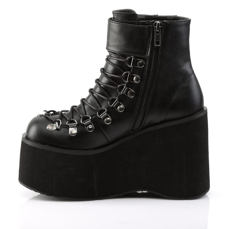 KERA-21 Black Vegan Leather Ankle Boot Demonia US Size (Women's): 5